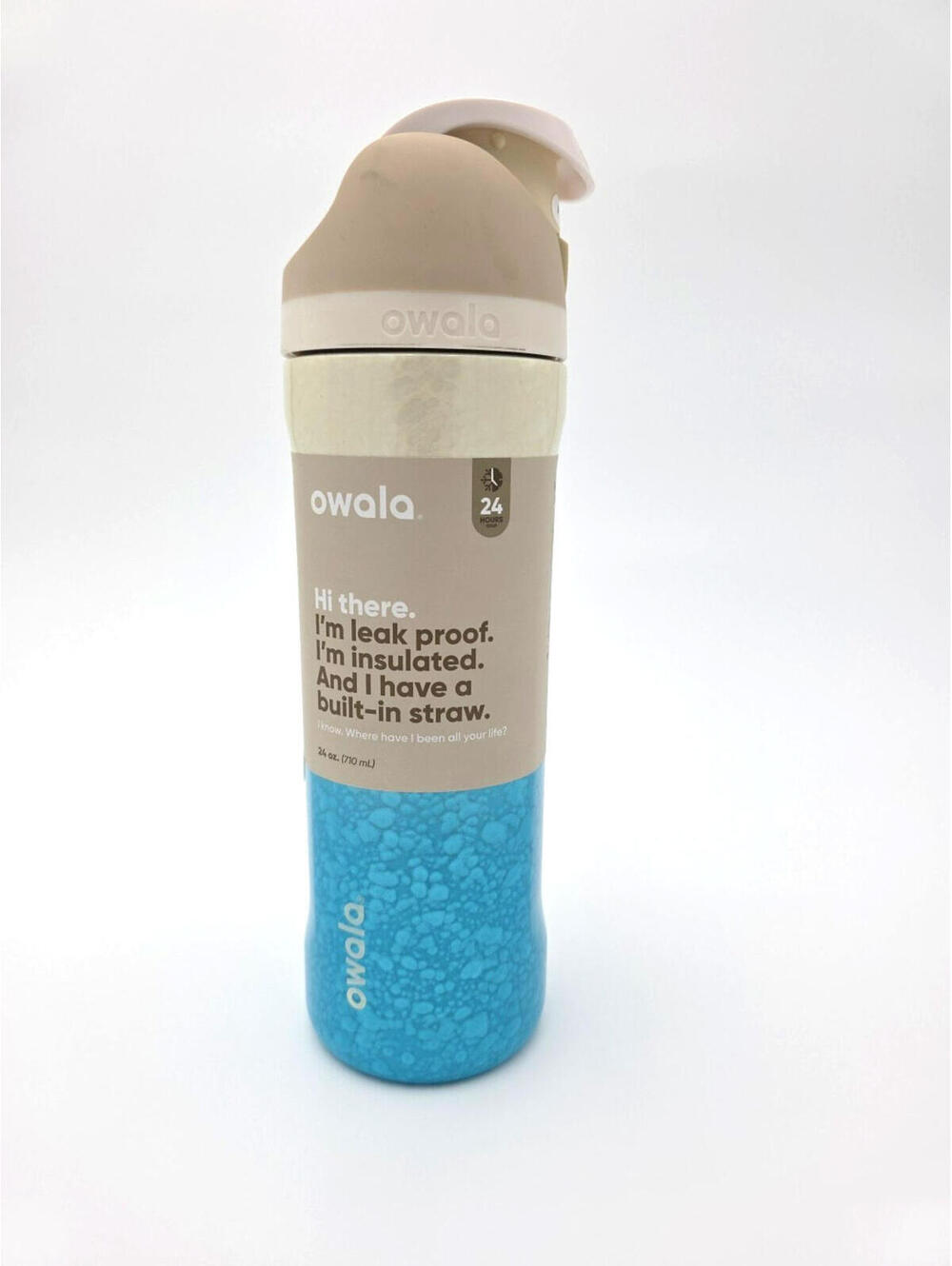 NEW Owala FreeSip 24oz  Rolling in Gradient Blue Limited Edition